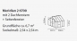 Preview: SET Vitavia Gewächshaus Meridian 2 6700 BxT 257x258 4mm HKP smaragd + Fundament